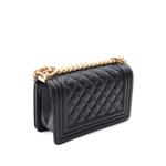 Маленькая сумка на плечо Boy Chanel Caviar (2021-2022 годы) 2