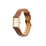 Bound Mini Light Brown Lizard White Gold - Женские часы из нержавеющей стали с кожаным ремешком DW Официальный аутентичный оригинал 4