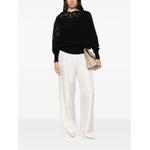 lace-panelled cashmere sweater 2