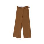 wrap-front trousers 1