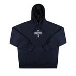 Худи Supreme Cross Box Logo с капюшоном 'Темно-синий' 1
