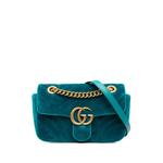 Маленькая сумка на плечо GG Marmont Matelasse Velvet (2016-2026 годы) 1