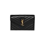 Кошелек Saint Laurent Envelope Chain Wallet 'Noir' 1