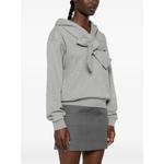bow-detail logo-print hoodie 3