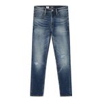 Мужские V57 Regular Taper Mid Wash Distressed Jeans 5