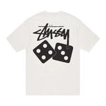 Футболки Stussy Dice Pigment Dyed Tee 'White' 2