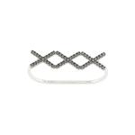 18kt white gold KATIA TRIO diamond ring 1