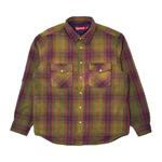 Фланелевые рубашки Supreme Quilted Flannel Snap Shirt 'Green' 1
