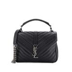 Стеганая сумка через плечо Classic Monogram College Chevron 1