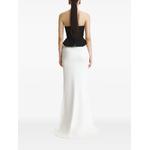 tulle-panel peplum corset top 4