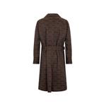 logo-print double-breasted trench coat 2