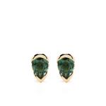 Серьги Bloom из желтого золота с бриллиантами и турмалинами 1