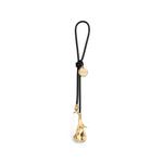 Flora leather bag charm 1