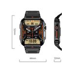 Унисекс IOS/Android IP Black SmartWatch с черным резиновым ремешком 7