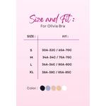 Набор из 2 бюстгальтеров Premium Olivia Seamless Wireless Padded Push Up Bra в синем и черном цветах 4