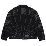 Джинсовые куртки Supreme Radial Embroidered Denim Trucker Jacket 'Черный' 2