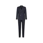Двубортный костюм с заостренными лацканами 1