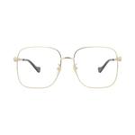 Очки Gucci металлическая оправа квадратной формы 'Золотой/Прозрачный' 1