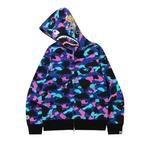 Толстовки BAPE x Kid Cudi Shark Full Zip Hoodie 'Темно-синий' 2