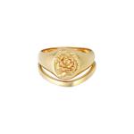Кольцо Duo Rose Basic Vintage Trend с золотым покрытием 3