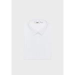 Светло-серая рубашка slim fit с отложным воротником 2