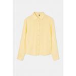 Светло-желтая 100% льняная рубашка Twoss26Go00169 7