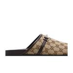 Туфли-мюли Gucci Mule 'Horsebit - Beige Ebony' 2