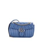 Маленькая сумка на плечо GG Marmont Flap Bag Mixed Matelasse Leather 1