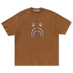 Топы BAPE Garment Dye Shark Relaxed Fit Tee 'Brown' 1