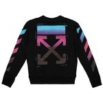 Свитера Off-White Striped Crewneck Sweatshirt 'Black' 2
