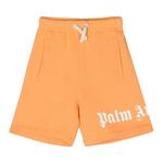 Шорты Palm Angels Kids Classic Overlogo Sweatshort 'Orange/White' 1