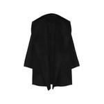 hooded open-front coat 1