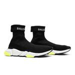 Кроссовки Balenciaga Speed Sneaker Cuffed 'Black Yellow' 8