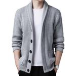 Жаккардовый вязаный кардиган HT2531 1