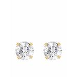 Серьги-гвоздики из желтого золота с бриллиантами Windsor 0.70ct 1