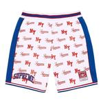 Шорты Supreme x Mitchell & Ness Monogram Short 'Белый' 1