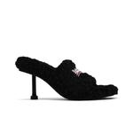 Сандалии Balenciaga Wmns Furry Сандалия 'Черный' 1