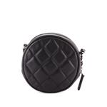 Мини-сумка через плечо Round Clutch with Chain Quilted Caviar 2