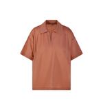 fine-knit V-neck T-shirt 1