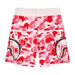 BAPE Big ABC Camo Slide Shark Sweat Shorts 'Розовый' 1