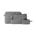 Сумки через плечо Louis Vuitton Trio Messenger 'Anthracite Gray Monogram-Embossed Calf Skin' 2