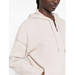ribbed-knit zip-up hoodie 5