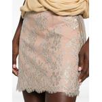 lace-overlay scalloped-edge mini skirt 4