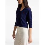 logo-embroidered V-neck sweater 2