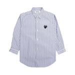 Рубашки на пуговицах Comme des Garçons PLAY Striped Shirt 'Blue/White/Black' 1