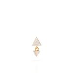 Серьга-подвеска Triangle с бриллиантами 1