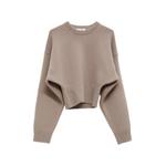 ribbed-knit cropped sweater 1