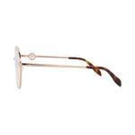 Оправы Alexander McQueen Round-Frame Metal Optical Frames 'Gold Transparent' 3