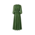 ruched-trim pleated maxi dress 2