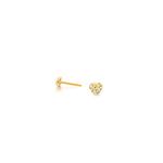Серьги 375/9K Gold Half Love S100 (размер S) 2